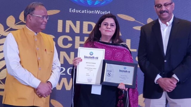 Awarded at the Education World India School Rankings