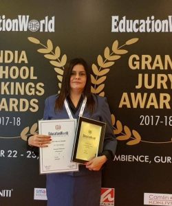 Honored at the EducationWorld India School Rankings Awards 2017-18